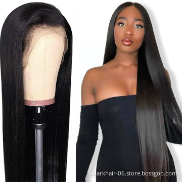 SPARK 150% 180% 250% Wholesale 4x4 Lace Closure Wig Vendors 100%Aligned Cuticle Wig 4x4 Closure Natural Straight Human Hair Wigs